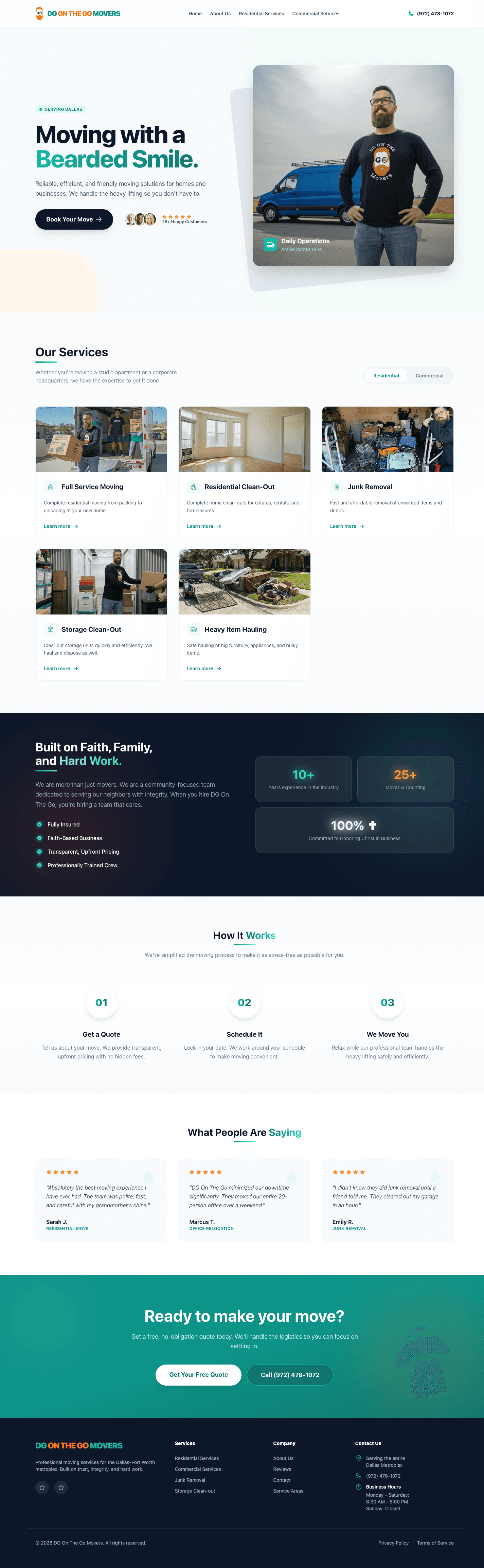 DG on the Go Movers — Moving Company